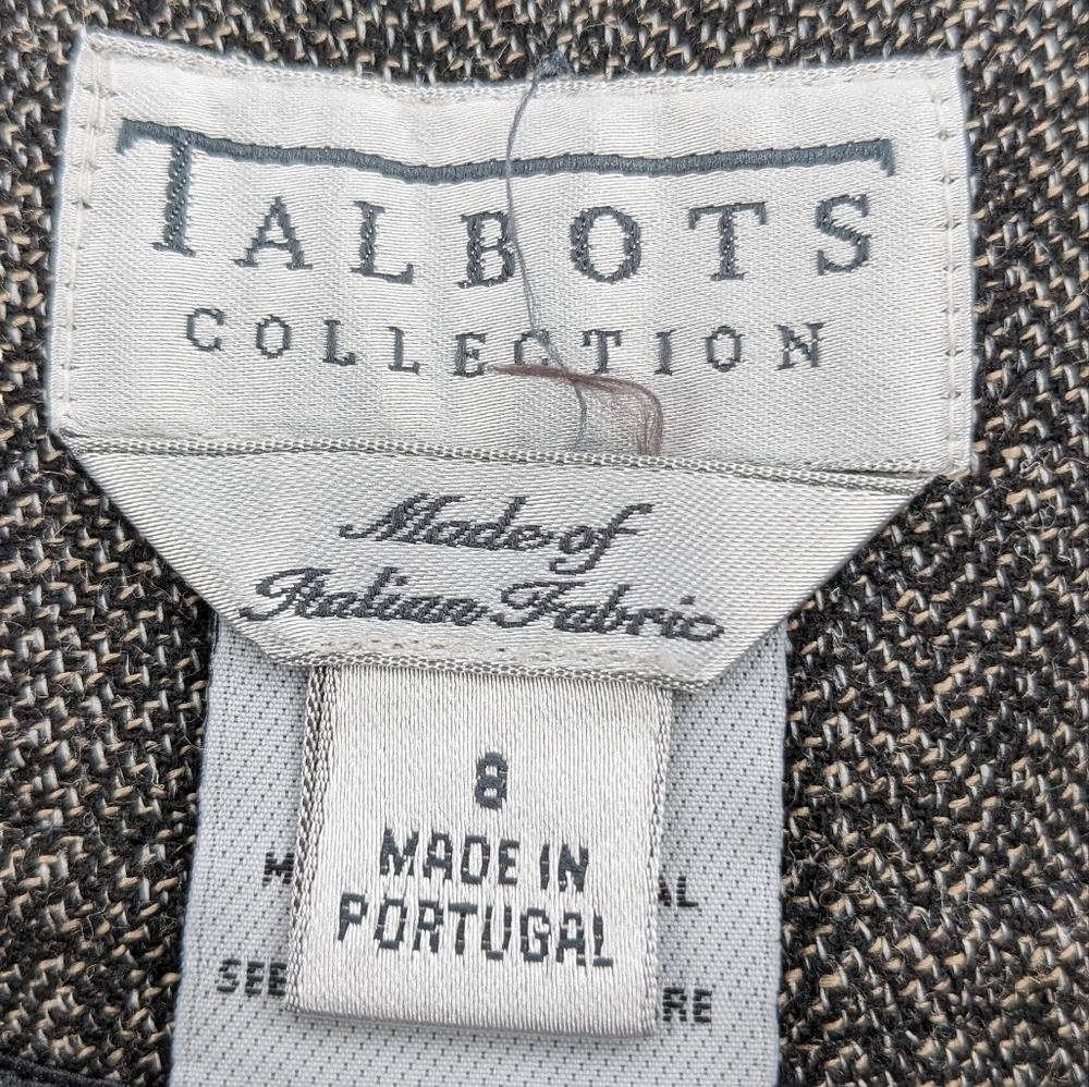 Talbots wool blend‎ herringbone pants Size 8 office work - Picture 6 of 6